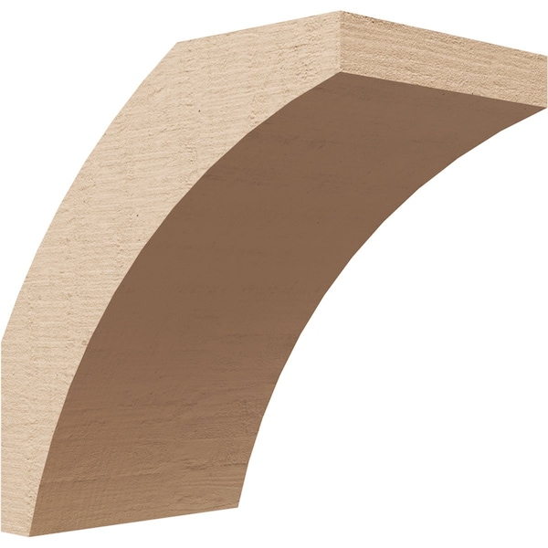 Ekena Millwork 5-inch W x 8-inch D x 8-inch H Thorton Rough Cedar Woodgrain TimberThane Knee Brace, Primed BRCUR05X08X08THRRCPR - main